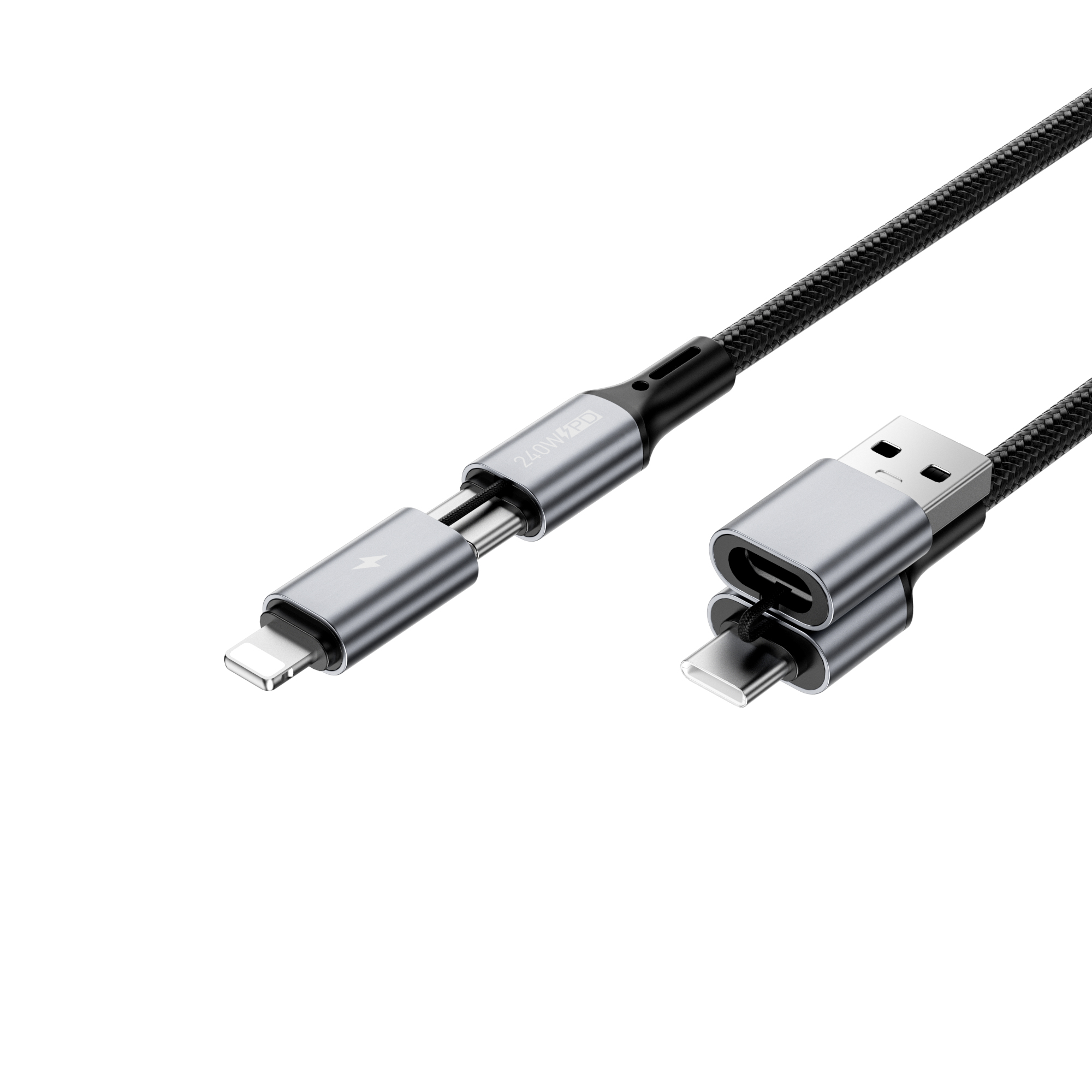 WiWU 240W Raptor Pro A+C to C+L CABLE 1.2M